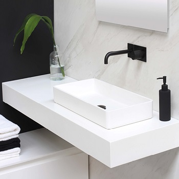 TOP BAGNO BIANCO FENIX 