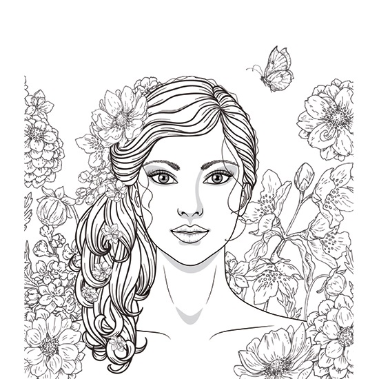 TELA VISO DI RAGAZZA 300X250X35MM 