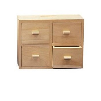 COMO LEGNO 15X20X7CM 4CASSETTI
