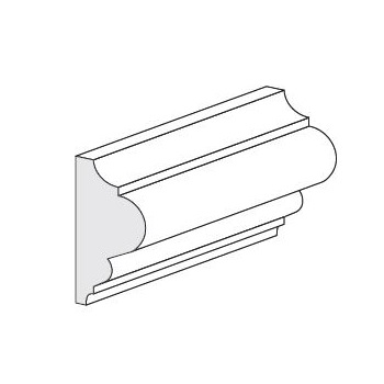 CORNICE GREZZA AYOUS 8031 40X19X2400MM

