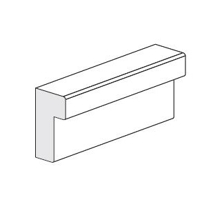 CORNICE GREZZA AYOUS 9031 30X18X2400MM
