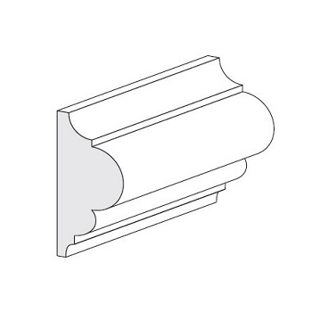 CORNICE GREZZA AYOUS 9032 50X23X2400MM
