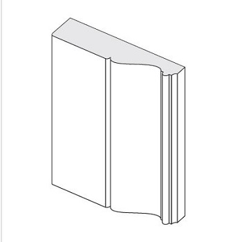 COPRIFILO TIZIANO GREZZO100X20X2400MM 9043
