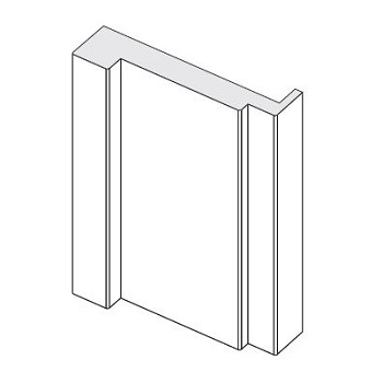 COPRIFILO FIFTH AVENUE GREZZO TEL.100X25/10X2400MM 9141
