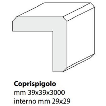 COPRISPIGOLO ABETE GREZZO 39X39 3MT 