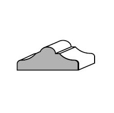 CORNICE BIANCA AYOUS 13920 23X10X2400