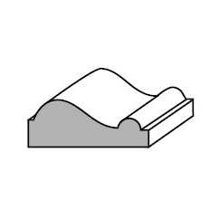 CORNICE BIANCA AYOUS 13921 25X10X2400