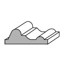 CORNICE BIANCA AYOUS 13922 28X10X2400