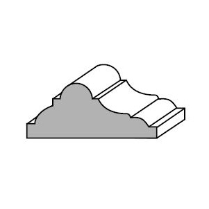 CORNICE BIANCA AYOUS 13923 35X15X2400 MM