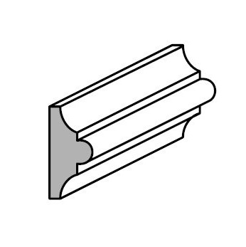 CORNICE GREZZA AYOUS 3797 15X7X2400MM 