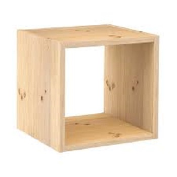 LIBRERIA KUBIK 1 VANO PINO 36X30X36 CM