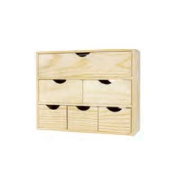 MINIBLOC PINO 6 CASSETTI H32XL40XP14CM VARIABILI