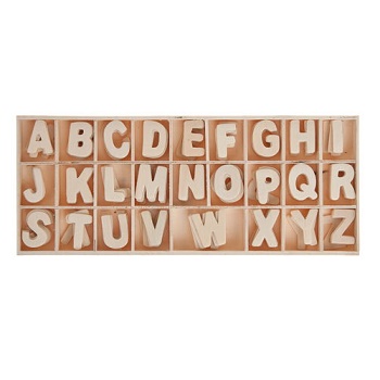 LETTERA LEGNO "E" 4CM
