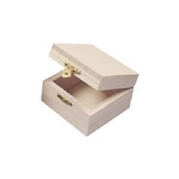 BAULETTO DI LEGNO 7,5X7,5X4 CM