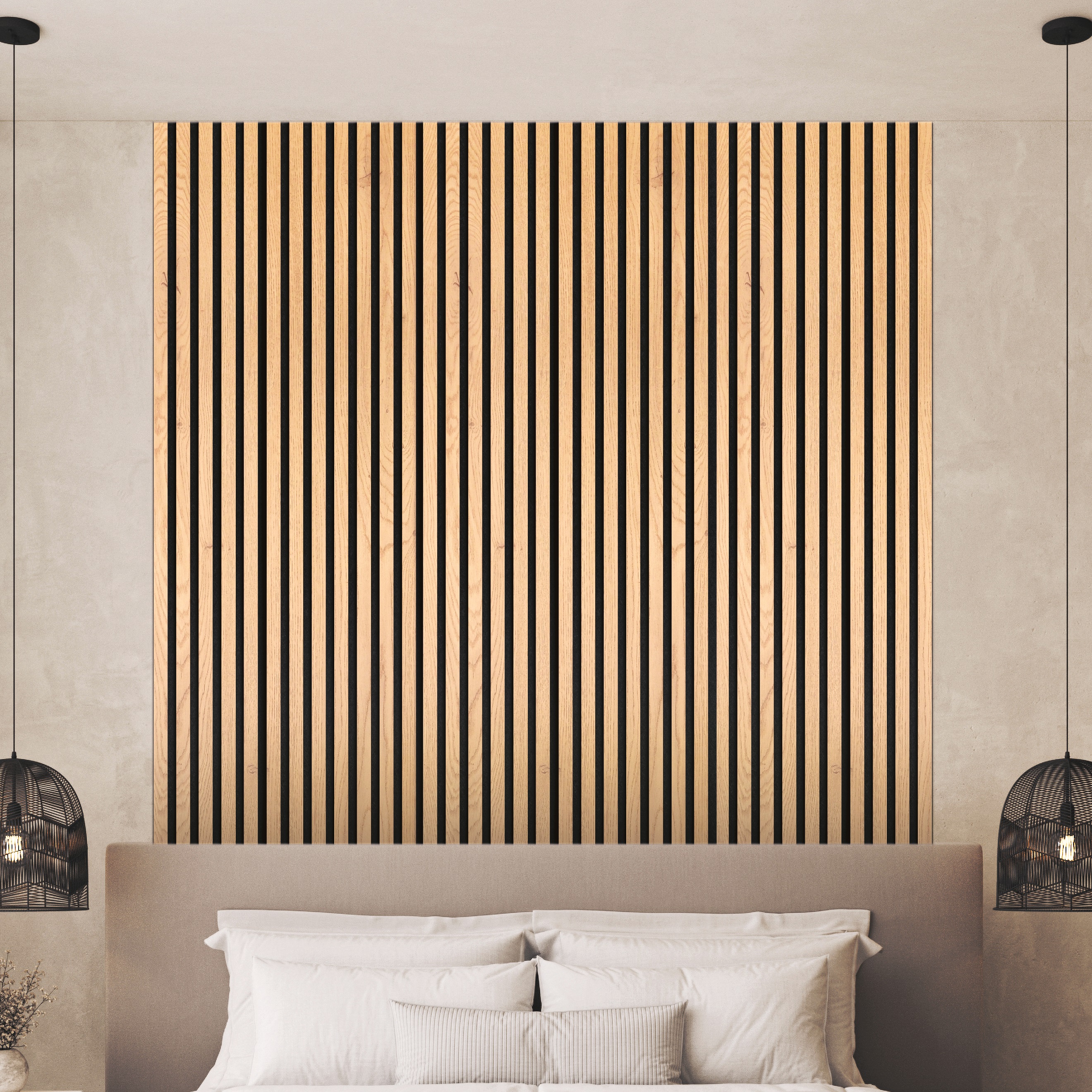 RIVESTIMENTO DECO MDF ROVERE NATURALE 18X570X2600 MQ 1,48 