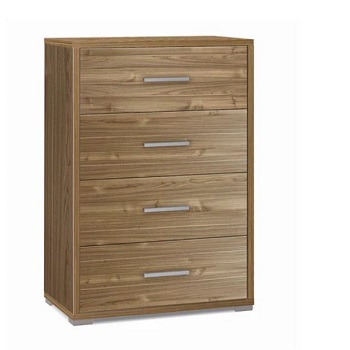 MOBILE 4 CASSETTI NOCE STELVIO 112X80X47CM QUAD784