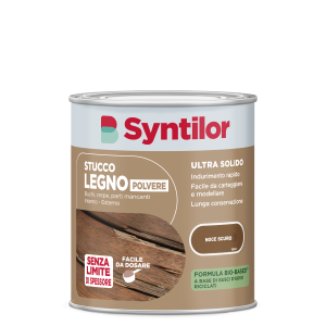 STUCCO LEGNO IN POLVERE  NOCE SCURO 500GR